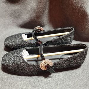 Kenneth Cole Elwood Ballet Flats with Rhinestone Buckle